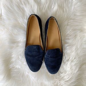 J Crew Blue Suede Shoes